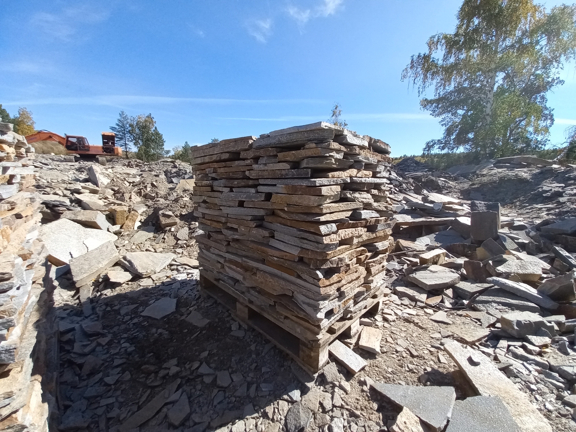 Плитняк златолит серебристый для мощения на бетон купить в Домодедово