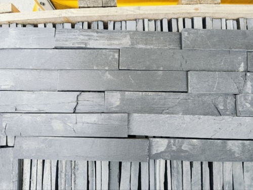 Плитка чёрная из натурального камня фасадная 30 см * 5 см, толщина 7 мм -30 мм купить в Домодедово