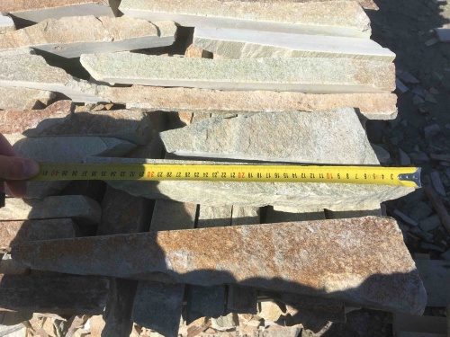 Горбушка златолит золотистый для облицовки купить в Домодедово