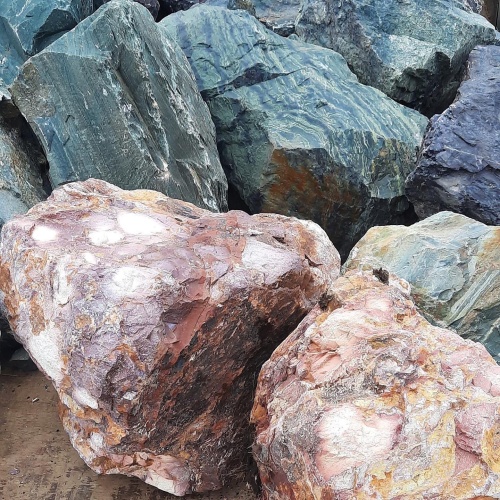 Ландшафтные глыбы красно-фиолетовые 200-1000 килограмм купить в Домодедово