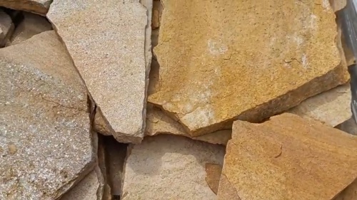 Плитняк златолит жёлтый для цоколя купить в Домодедово