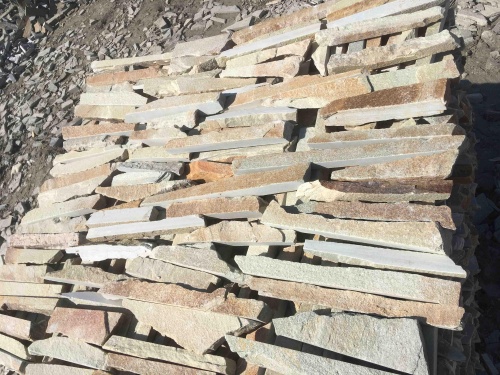 Горбушка златолит золотистый для облицовки купить в Домодедово